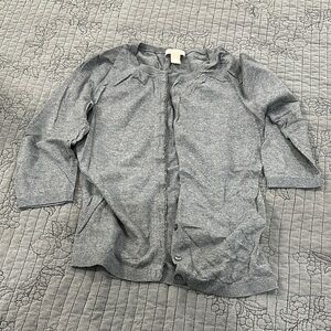 Gray Button-Up Cardigan